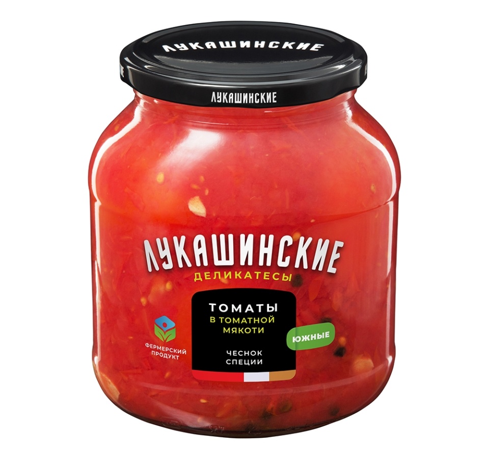 

Томаты Лукашинские деликатесы Южные в томатной мякоти 670 г