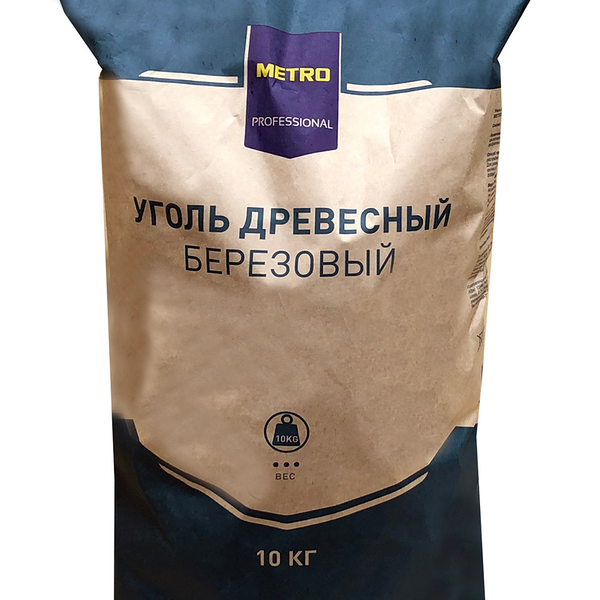 Уголь берёзовый высшего сорта ТМ Metro Professional (Метро Профешинал)