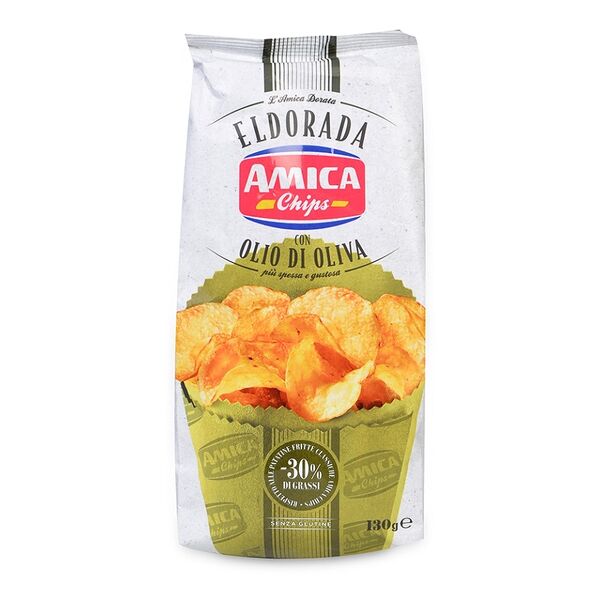 Чипсы картофельные Eldorada Amica Chips c оливковым маслом обезжиренные AMICA CHIPS S.P.A.