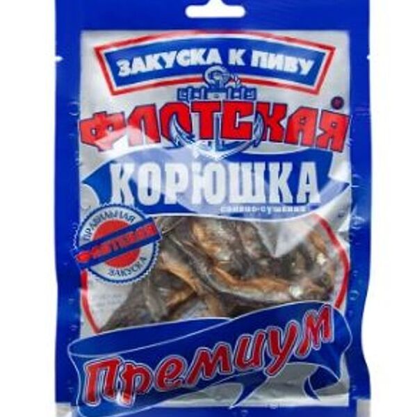 Корюшка Флотская премиум солёно-сушёная 40г