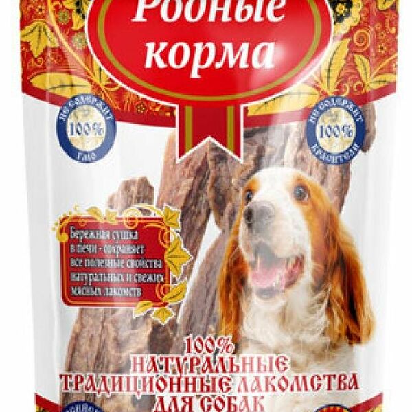 Лакомство для собак Родные корма вымя говяжье
