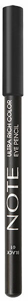 Карандаш для глаз Note насыщенного цвета, 1,1 г, 01 Black