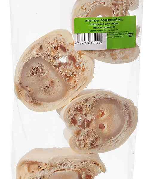 Лакомство для собак Titbit Крутон говяжий XL 270 г