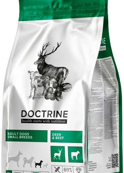 Сухой корм для собак Doctrine беззерновой для мелких пород с телятиной и олениной 3кг
