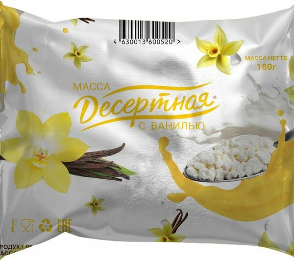 Масса десертная Фермерское Черноземье с ванилью 23% 180 г
