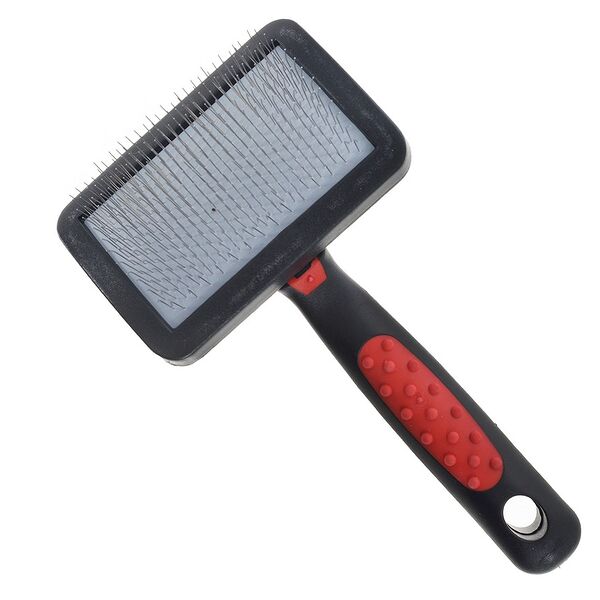 HELLO PET Пуходерка пластик мягкий корд средняя