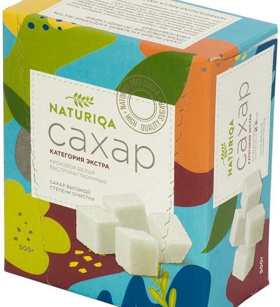 Сахар Naturiqa Экстра белый кусковой 500г