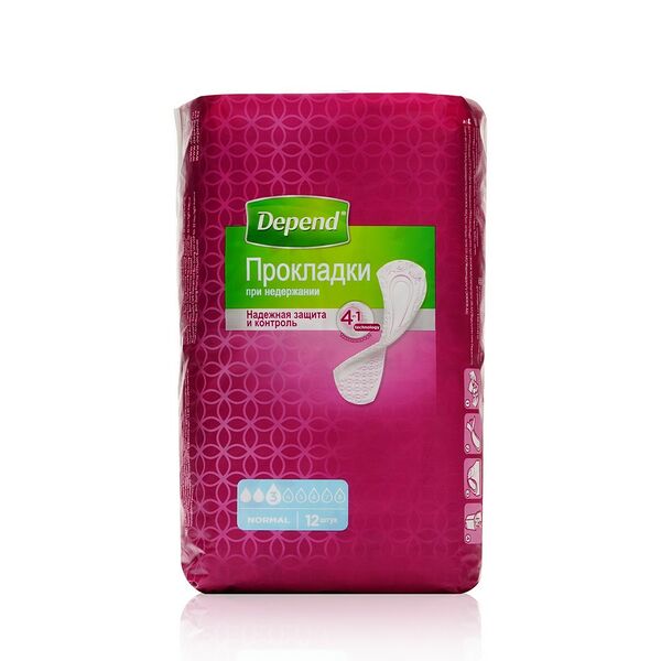 Урологические прокладки Depend Normal 12шт