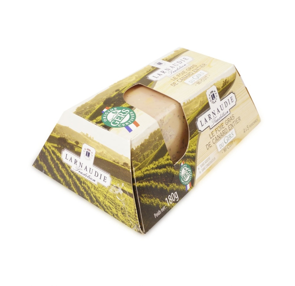 

Фуа-гра Larnudie утиная цельная слиток 180 г, Франция