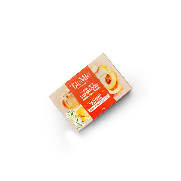 Мыло туалетное натуральное BioMio Bio-Soap Персик и Ши