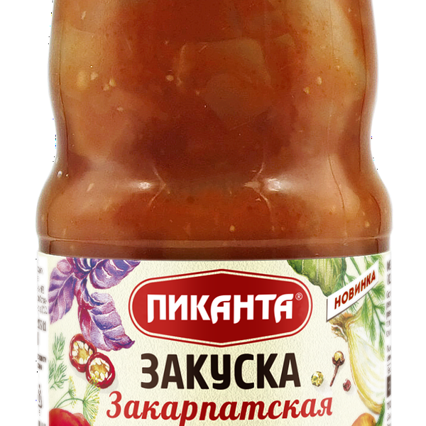 Закуска Пиканта Закарпатская со сладким перчиком, 480г