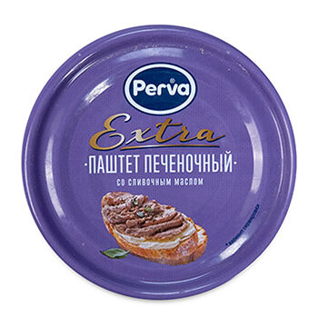 Паштет печёночный Perva Extra со сливочным маслом, 100г