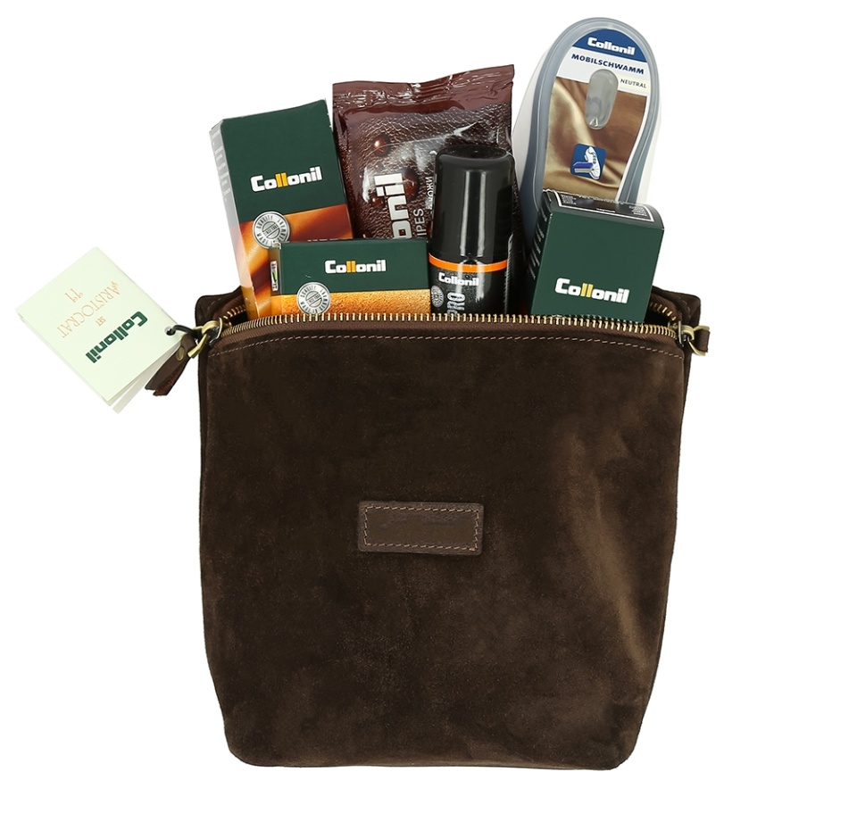 

Набор Collonil Аристократ Ii с обувной косметикой в замшевой сумочке, Россия