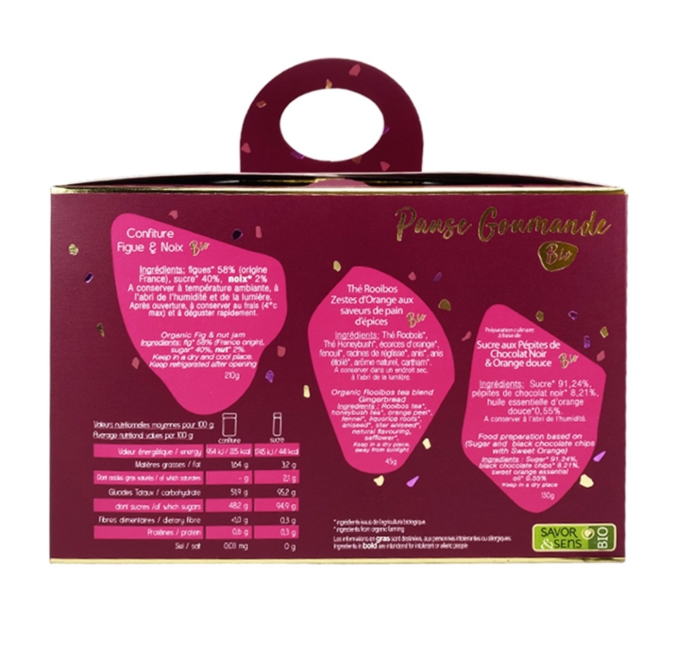 

Подарочный набор Pause Gourmande Bio, Savor & Sens, 1 шт., Франция