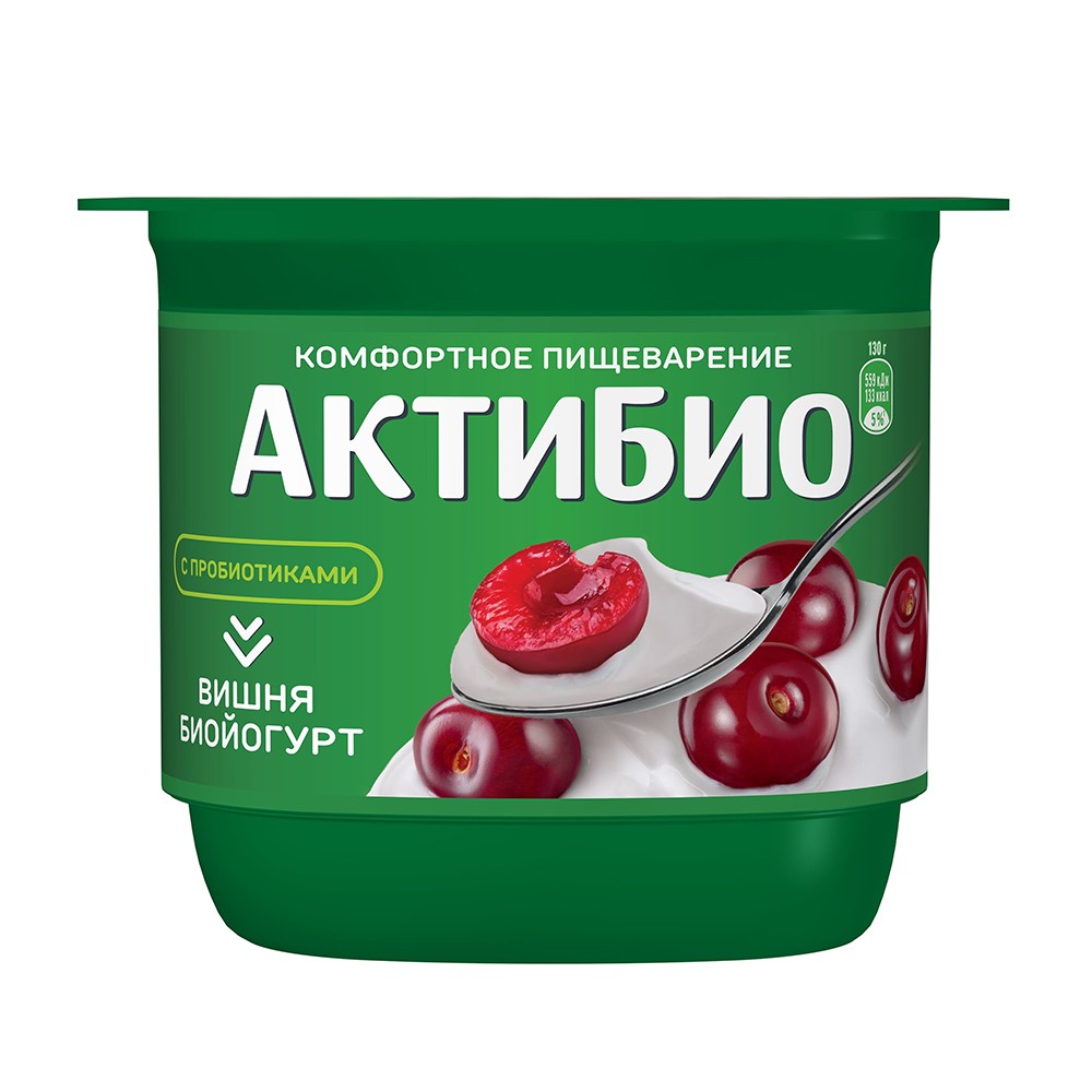 

Йогурт АктиБио с вишней 2.9% 130 г