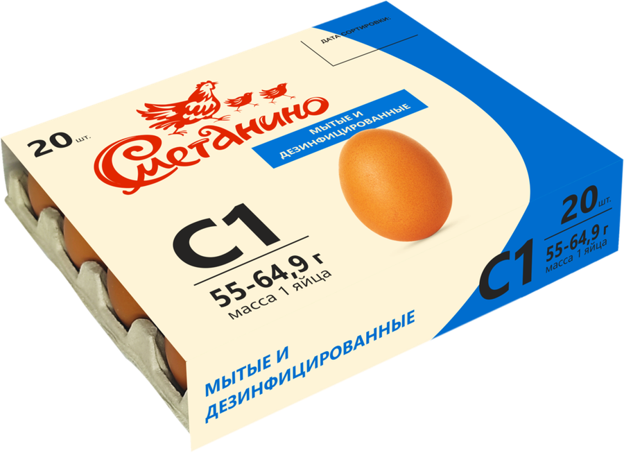 

Яйцо куриное Сметанино С