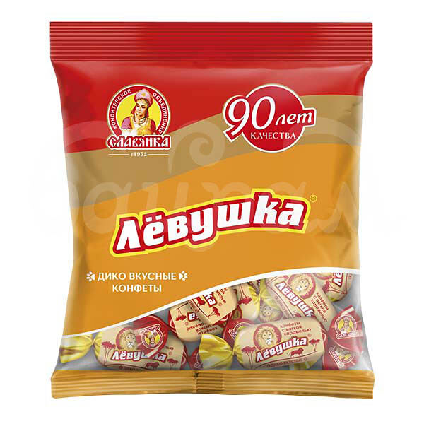 Конфеты Левушка 199гр Глазированные Славянка пакет