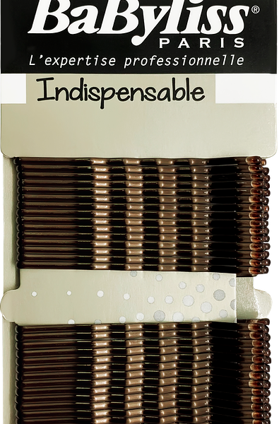 Заколки-невидимки для волос BABYLISS PARIS коричневые, 60шт