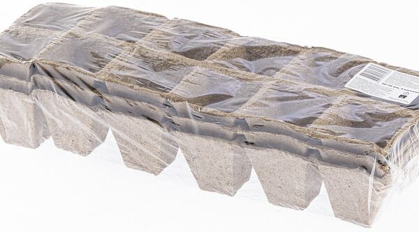 Кассета для рассады Торфяная 12 ячеек 3шт