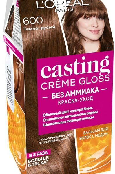 Краска-уход для волос Loreal Paris Casting Creme Gloss 600 Темно-русый
