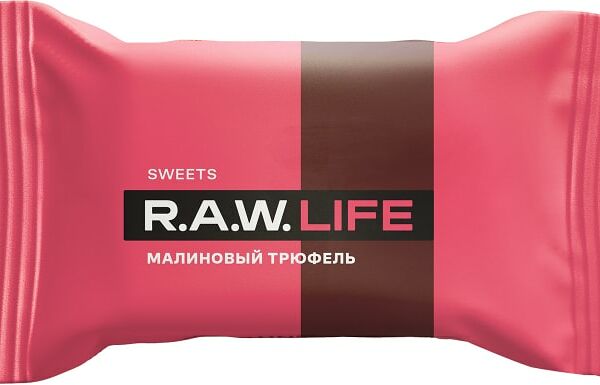 Конфета R.A.W. LIFE Малиновый трюфель 18г