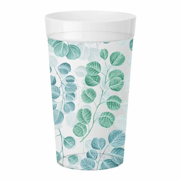 Стакан прозрачный Picnic с декором, 380 мл, пластик