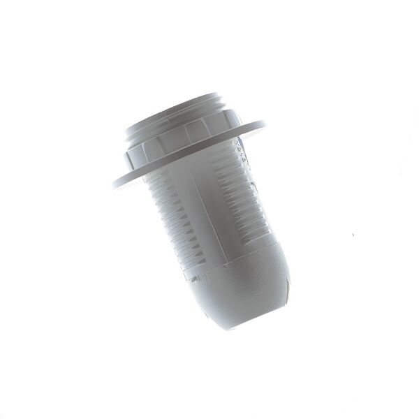 Патрон РЕАЛЬНАЯ ЭЛЕКТРИКА, Е14, для люстр, с прижимным кольцом, белый