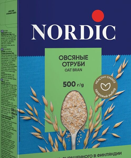 Отруби Nordic овсяные 500г