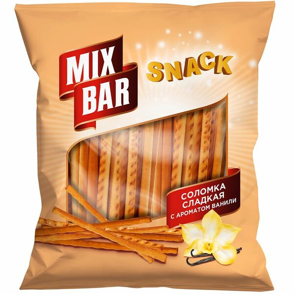 Соломка Mixbar сладкая с ароматом ванили 200г
