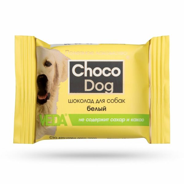Лакомство для собак VEDA Choco Dog Шоколад белый