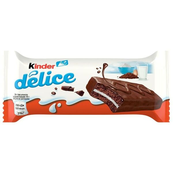 Бисквитное пирожное Kinder Delice 39г