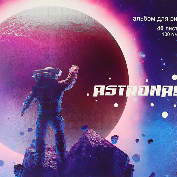 Альбом для рисования PROF-PRESS А4, 40 листов