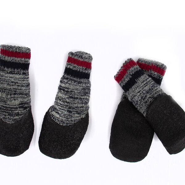 Носки с прорезиненной подошвой для собак S серый (унисекс)