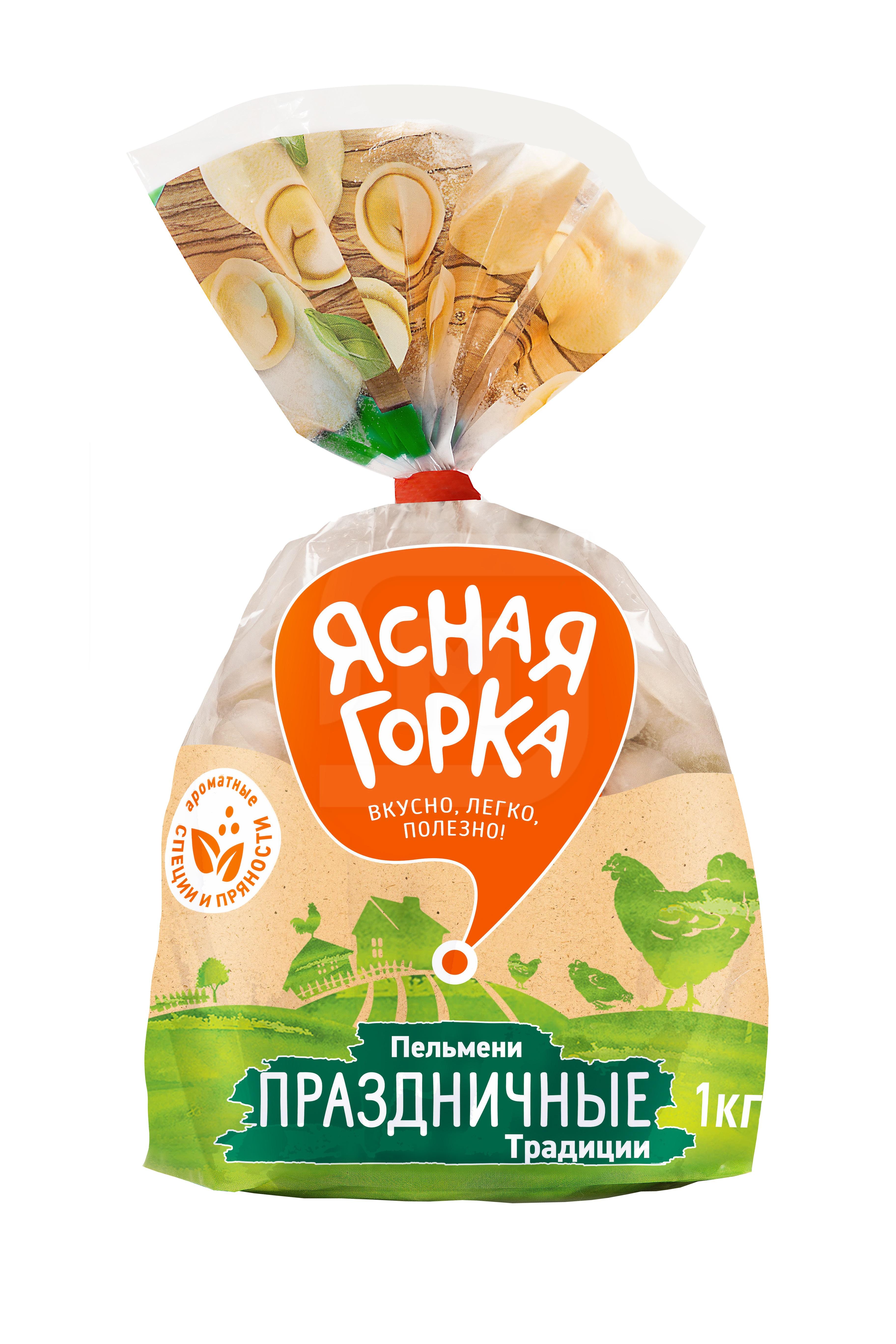 

Пельмени Ясная горка Праздничные из мяса птицы 1 кг