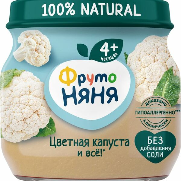 Пюре ФрутоНяня из цветной капусты с 4 мес. 80г