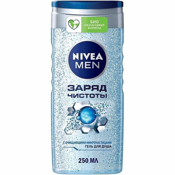 Гель для душа Nivea Men Заряд чистоты