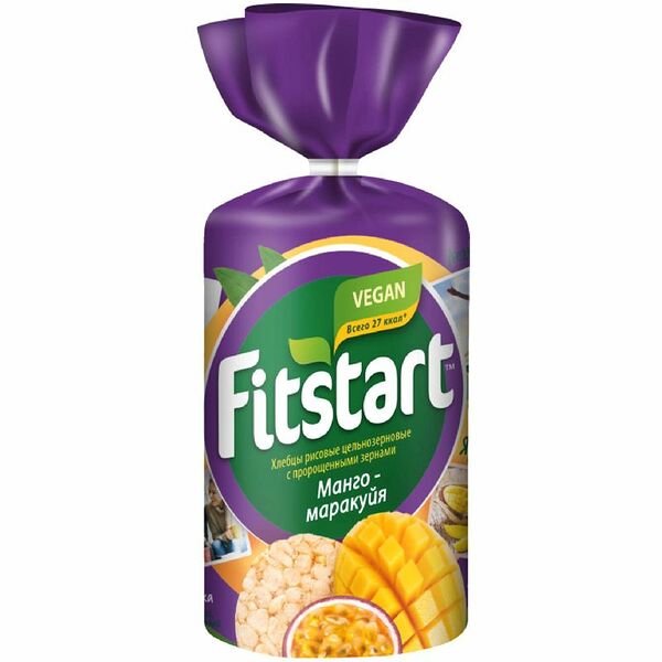 Хлебцы Fitstart Манго-маракуйя рисовые, 100г