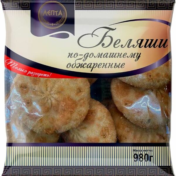 Беляши Лепта По-Домашнему из мяса птицы замороженные 980г