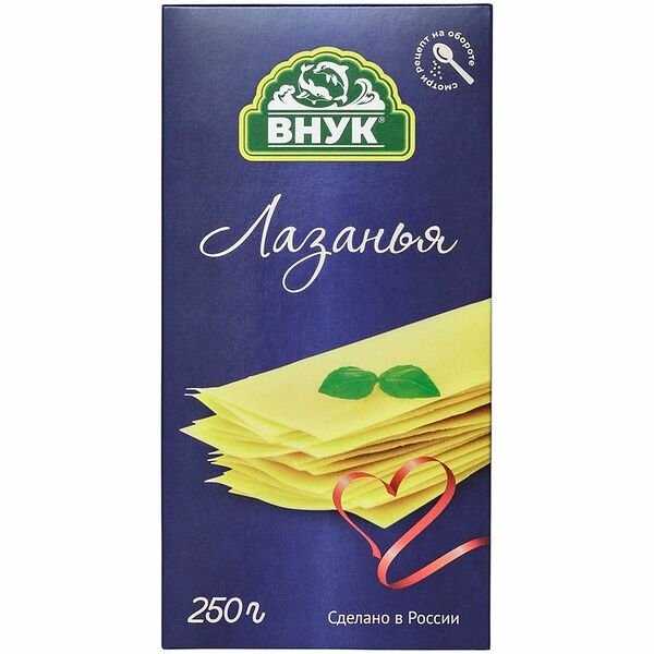 Лапша Внук Лазанья, 250г