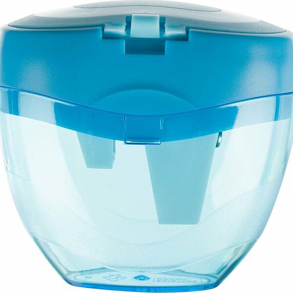 Точилка для карандашей Attache Selection с контейнером пластиковая голубая