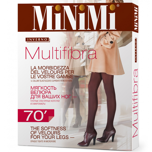 Колготки MiNiMi Multifibra 70 Moka, размер 2