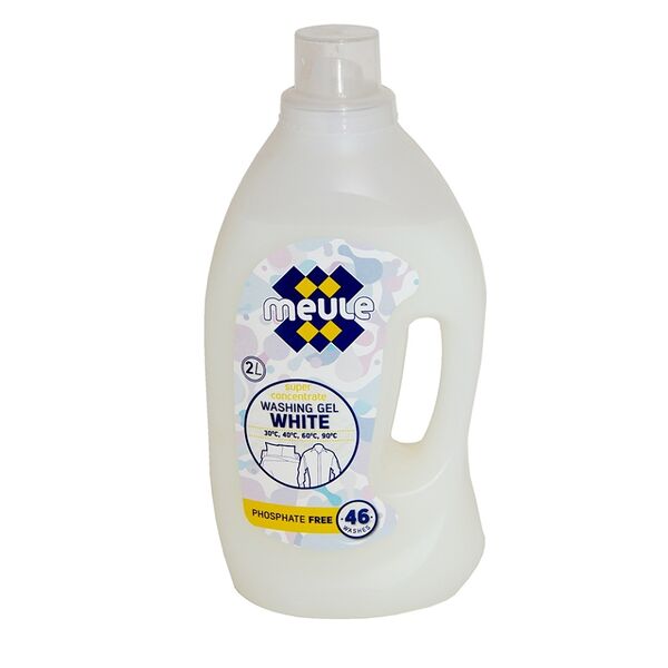 Гель концентрированный для стирки белого и светлого белья, Meule, 2 л, Израиль