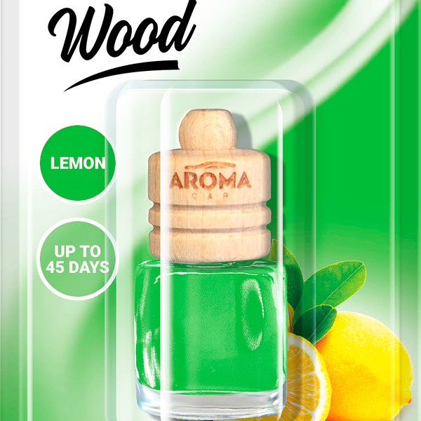 Ароматизатор воздуха Wood Lemon подвесной ТМ Aroma Car (Арома Кар)