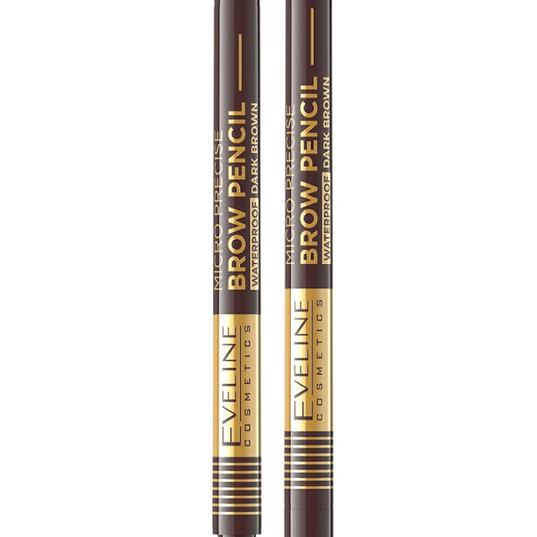 Карандаш для бровей Eveline Micro Precise Brow Pencil 03 Dark Brown водостойкий 5 г