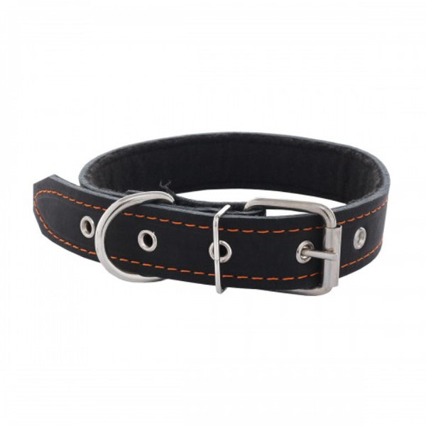 Ошейник кожаный Геогазтехнология на синтепоне № 20