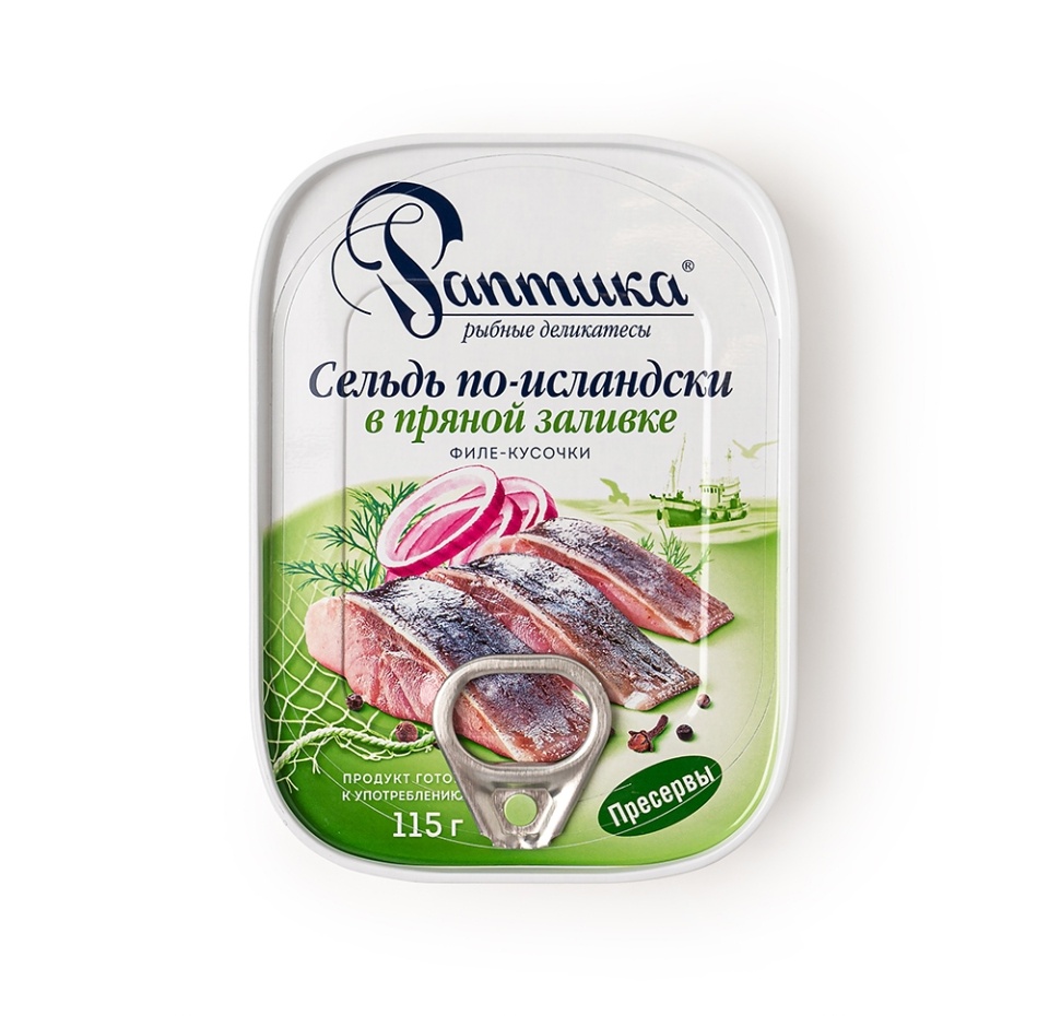 

Сельдь Раптика по-исландски в пряной заливке 115 г