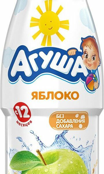 Вода и сок Агуша Яблоко