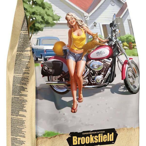 Brooksfield Hairball Control Beef & Rice корм для кошек для выведения шерсти Говядина и рис, 2кг