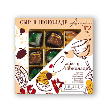 

Сыр в шоколаде Ассорти № 2 34% CRAFT ECO FOOD 94г, Россия