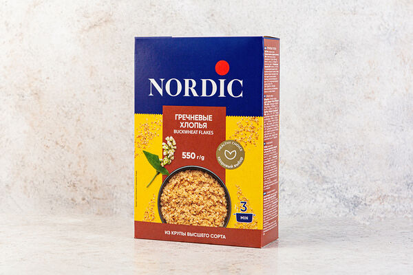 Хлопья гречневые Nordic